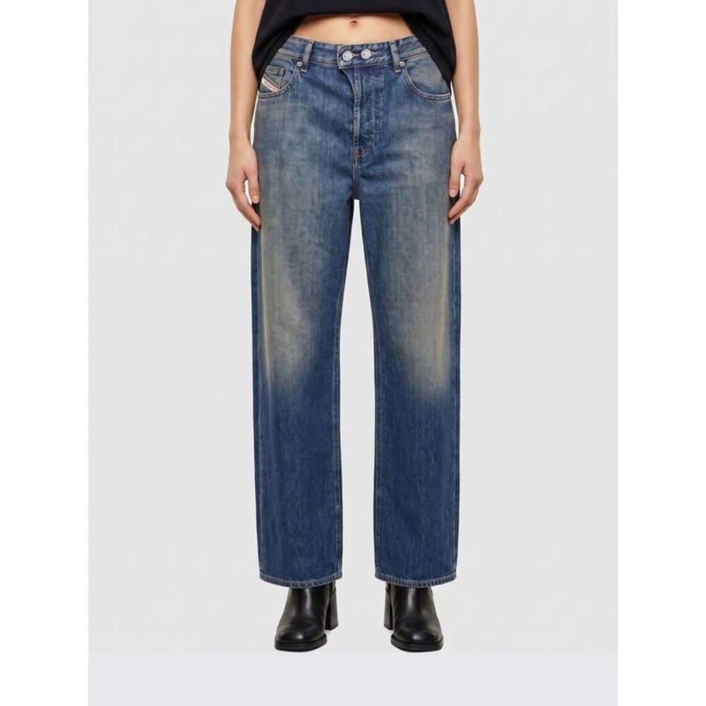 Diesel Women 1996 D-Sire Low-Rise Wide-Leg Cotton Denim Jeans Diesel